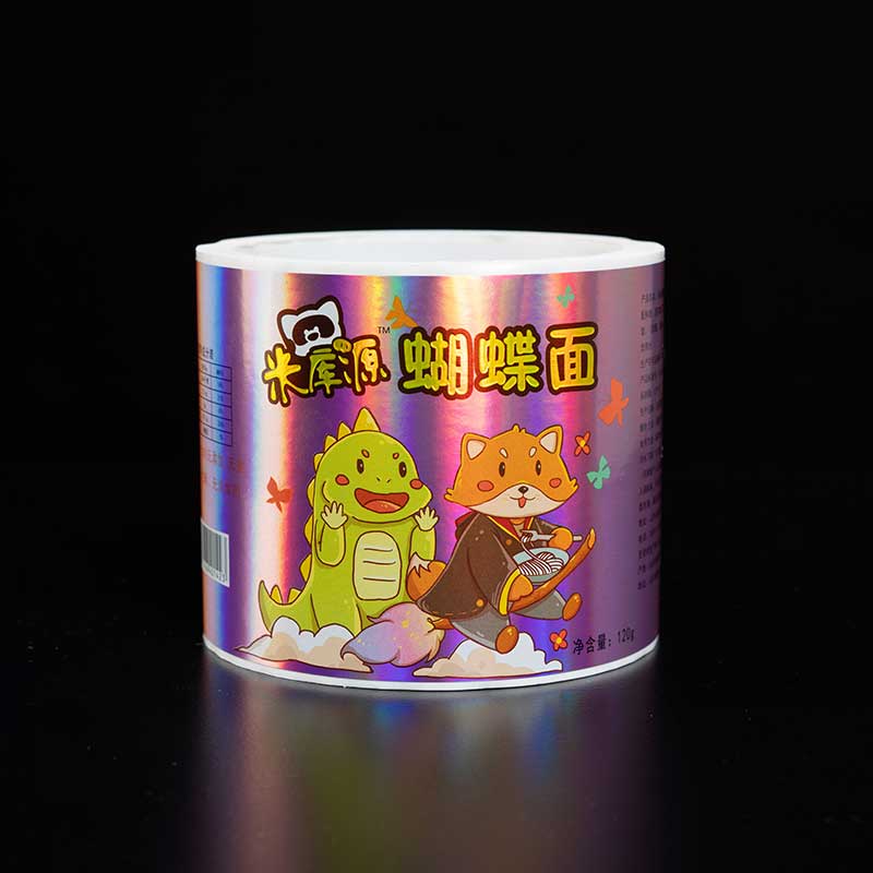 Spot Uv Noodle Food Label Sticker